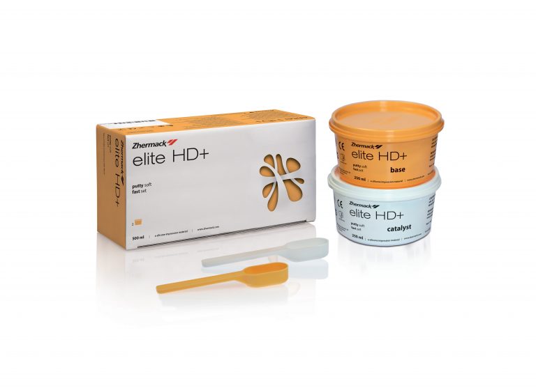 Zhermack C203010 Elite HD+ Putty Soft Fast Set Yellow Base & Catalyst 2/Pk 250 mL Zhermack C203010 Elite HD+ Putty Soft Fast Set Yellow Base & Catalyst 2/Pk 250 mL